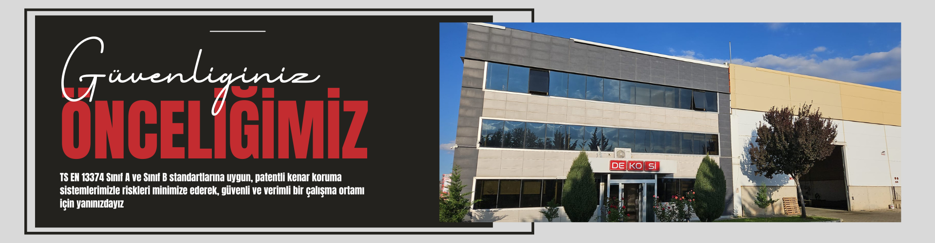 TS EN 13374 Sertifikalı